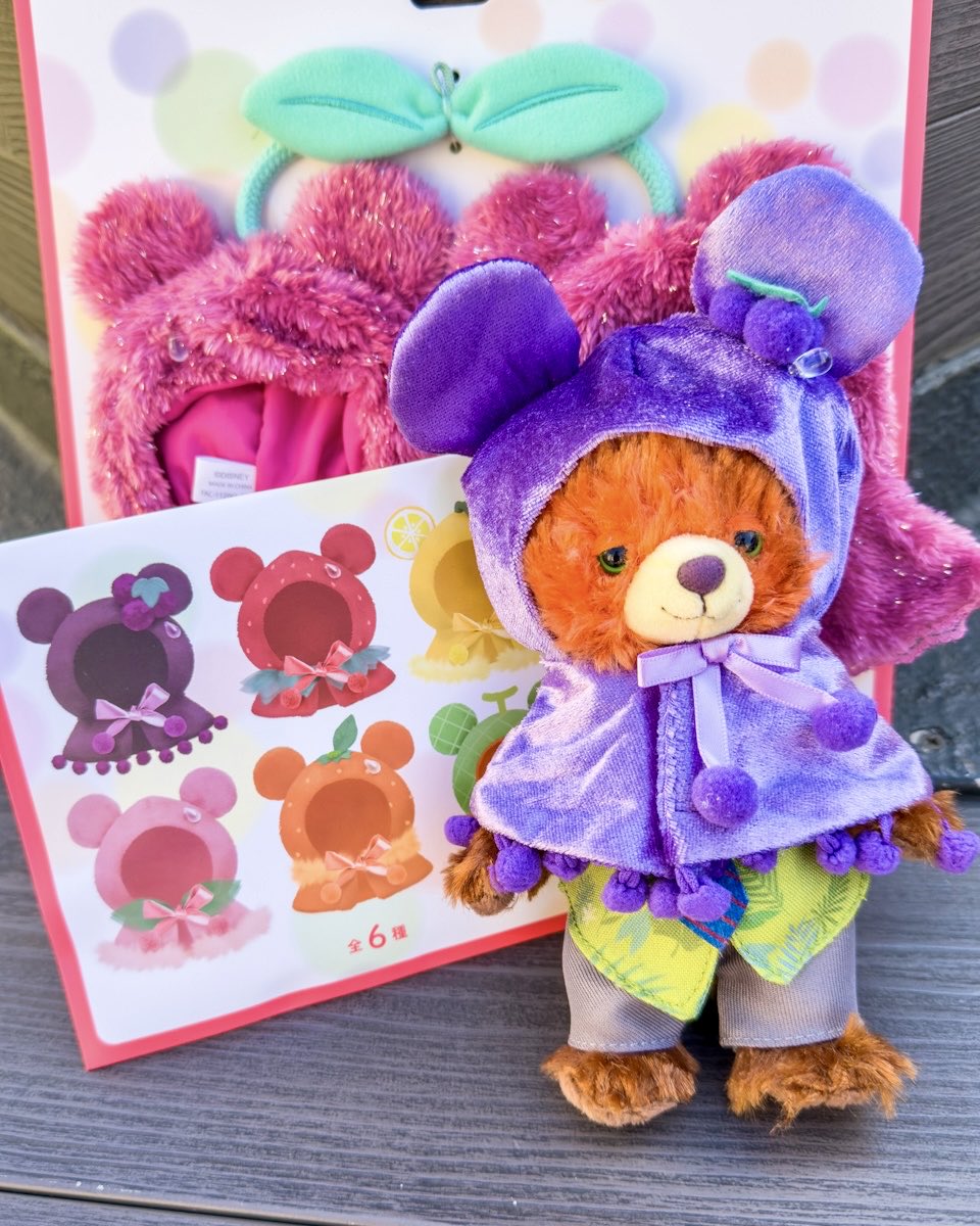 ディズニー シークレットポンチョ 8個セット フルーツモチーフがかわいい！ ディズニーストア「GLOSSY FRUITS