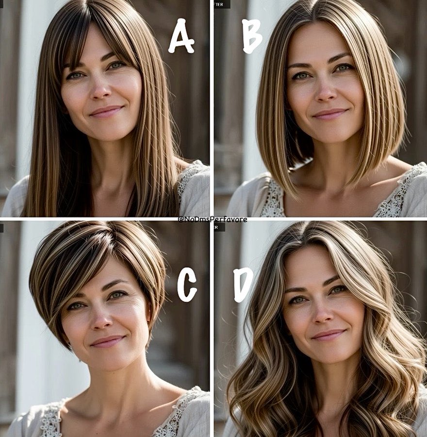 Which hairstyle fits her best???