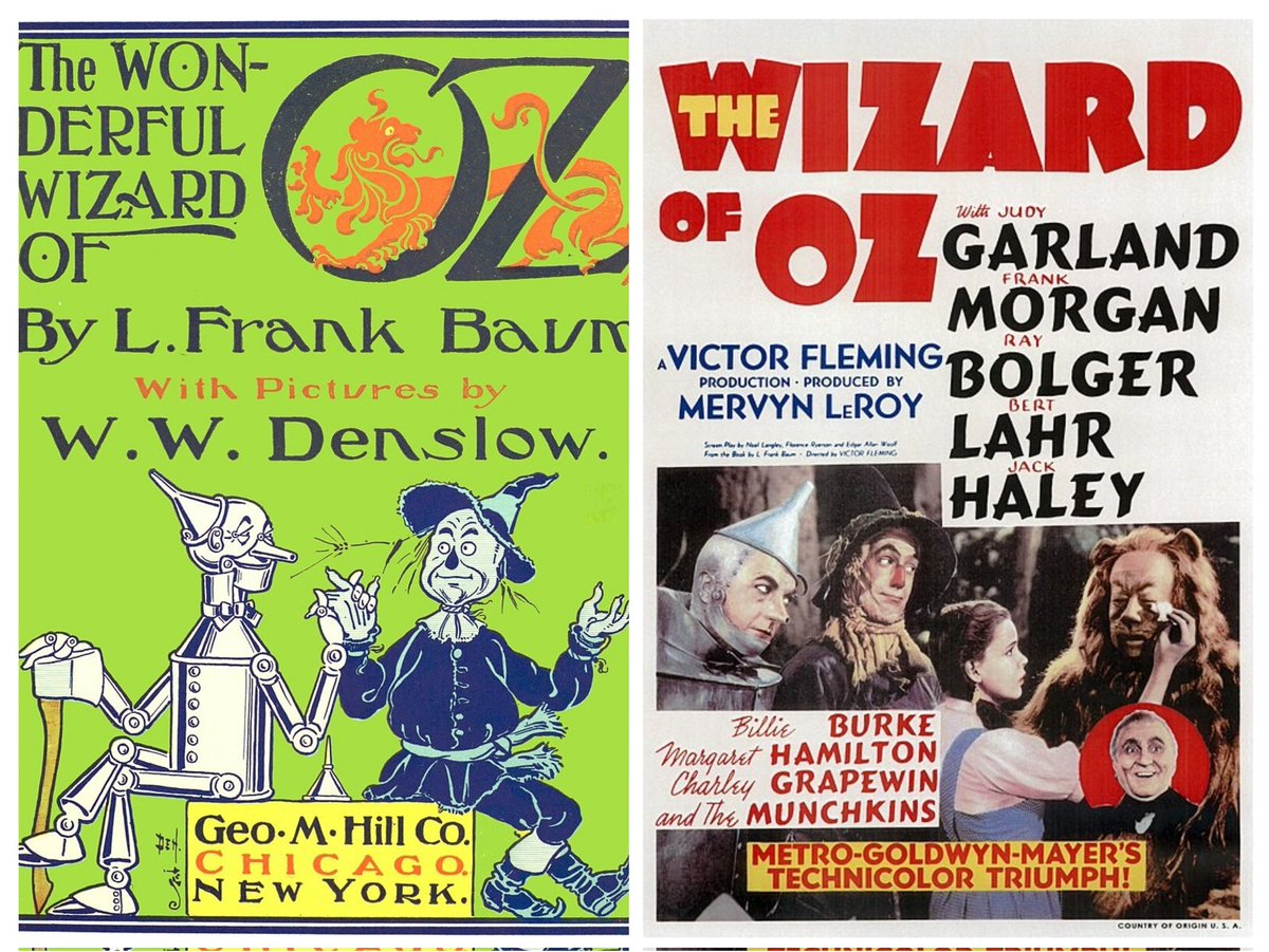 ChanningMago's tweet photo. "El Maravilloso Mago de OZ" es un libro publicado en 1900, inspirado en el famoso mago Harry Kellar en la época en que Lyman Frank Baum escribió la novela.
La película "El Mago de OZ", basada en esta obra, se estrenó en cines el 25 de agosto de 1939. https://t.co/rAZYXj3w7i