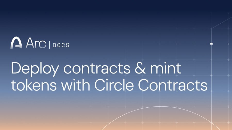 Gh0stborne's tweet photo. Circle Contracts on Arc = easy mode for token creation. Deploy your contract, mint away, all with familiar Ethereum standards
Docs are live and clean, perfect timing for projects scaling on the chain @ArcFlowFinance https://t.co/Bvl6jG9wo7