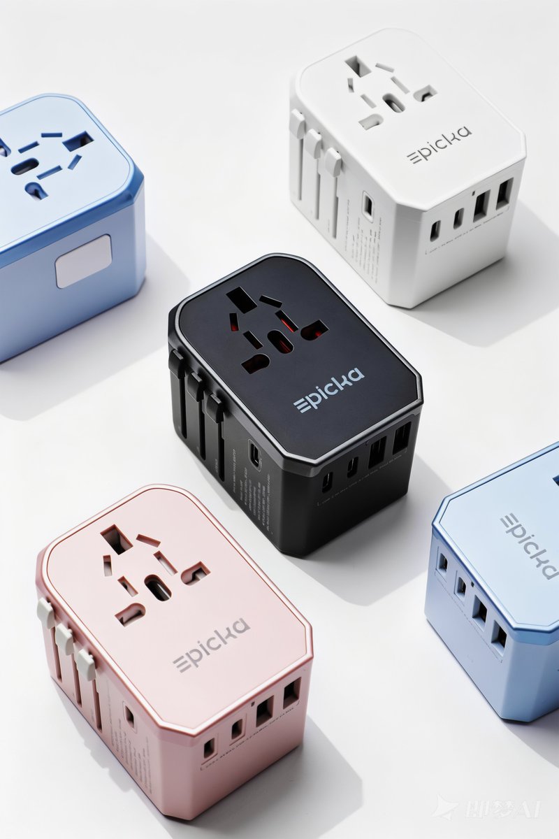 Epickatech's tweet image. 2026, new year, new colors 🎨✈️ 

Add a splash of color to your travels with the TA-105C Universal Travel Adapter and make every trip more fun. Pick your favorite, pack it, and travel brighter this year! 
 #Epicka #TravelEssentials #TravelInColor #PackLight #SmartPacking
