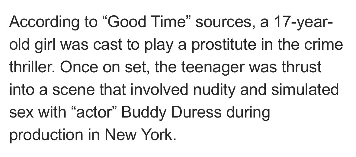 filmbitten's tweet image. this article about josh safdie makes me absolutely sick to my stomach. people like this should not be allowed to work anymore and continue to endanger people on set, especially vulnerable teenage girls. completely disgusting. pagesix.com/2026/01/26/hol…