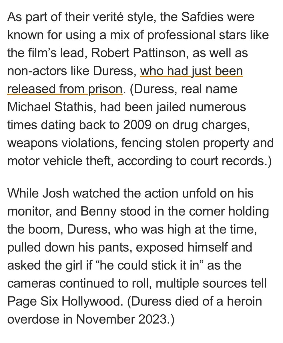 filmbitten's tweet image. this article about josh safdie makes me absolutely sick to my stomach. people like this should not be allowed to work anymore and continue to endanger people on set, especially vulnerable teenage girls. completely disgusting. pagesix.com/2026/01/26/hol…