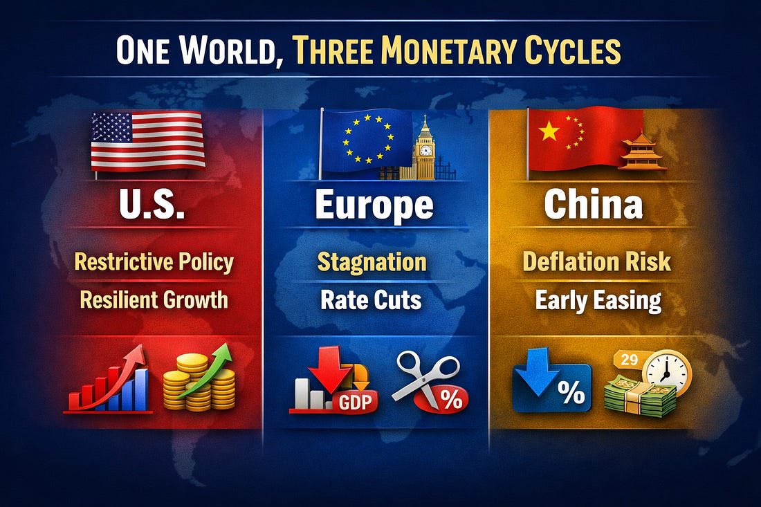 kevinchenNYC's tweet image. One world, three cycles… #globalmacro #usa #eu #china #inflation #deflation #stagflation