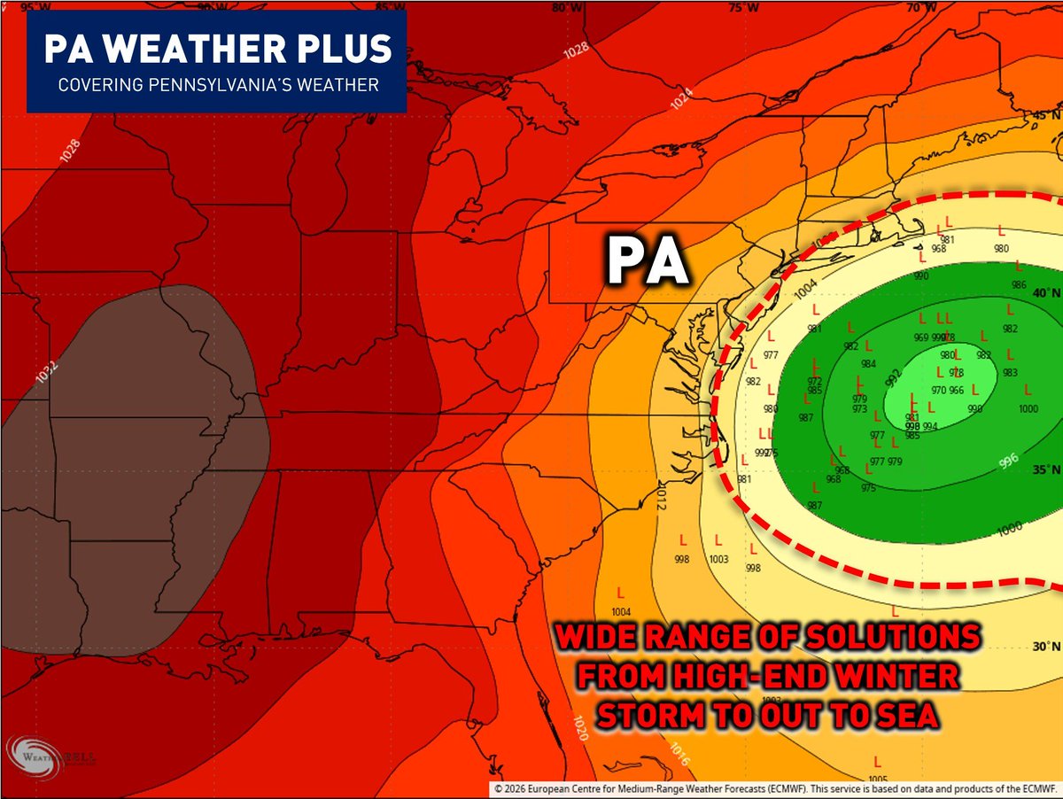 ** WEEKEND WINTER STORM POTENTIAL **

[EVENING UPDATE: BTW ANY APP OR PAGE OR PERSON PUTTING OUT SNOWFALL AMOUNTS, IT IS STILL WAY TOO EARLY. DISREGARD SNOWFALL AMOUNTS UNTIL 3 DAYS OUT FROM THE STORM!]

The buzz is there for the weekend winter storm potential, and it is quite
