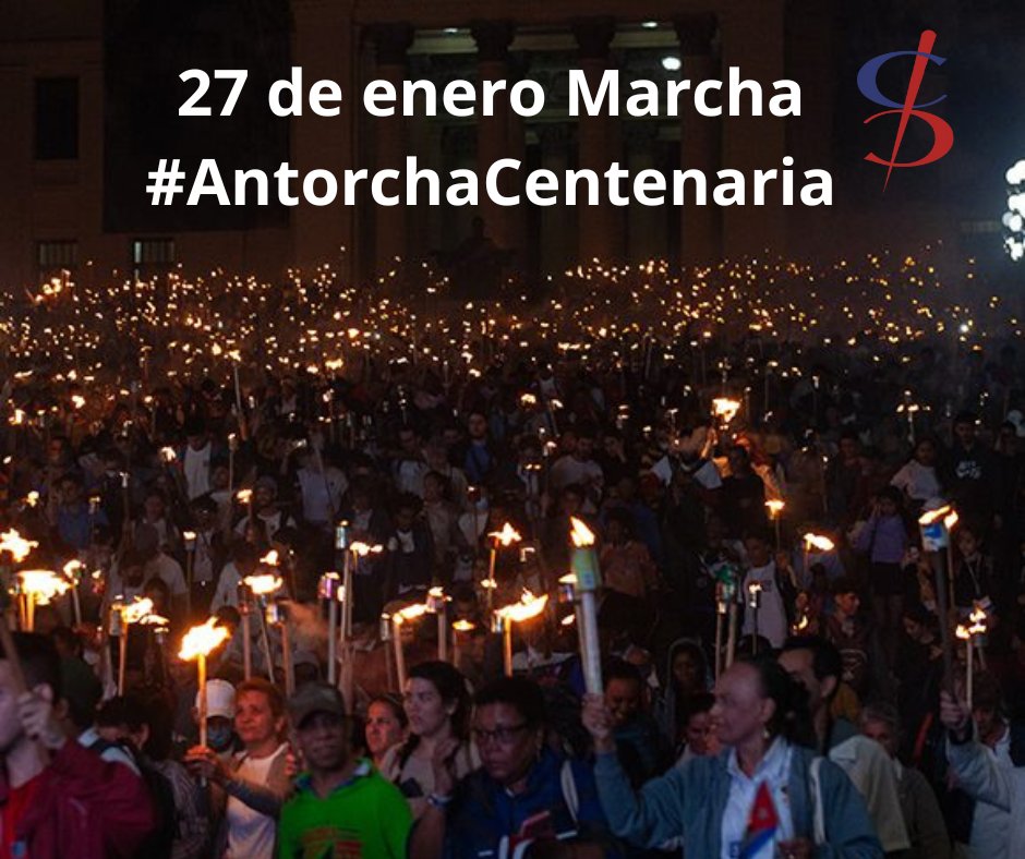 Las antorchas se encienden nuevamente, en el 173 aniversario del natalicio del Apóstol José Martí, y en el año del centenario del Comandante en Jefe Fidel Castro.
¡Que se ilumine toda Cuba con el fuego patriótico! 
<a href="/AngelaMadayFer1/">Angela Maday Fernández López</a>
<a href="/BancoCentralCub/">Banco Central de Cuba</a>
#AntorchaAntiimperialista