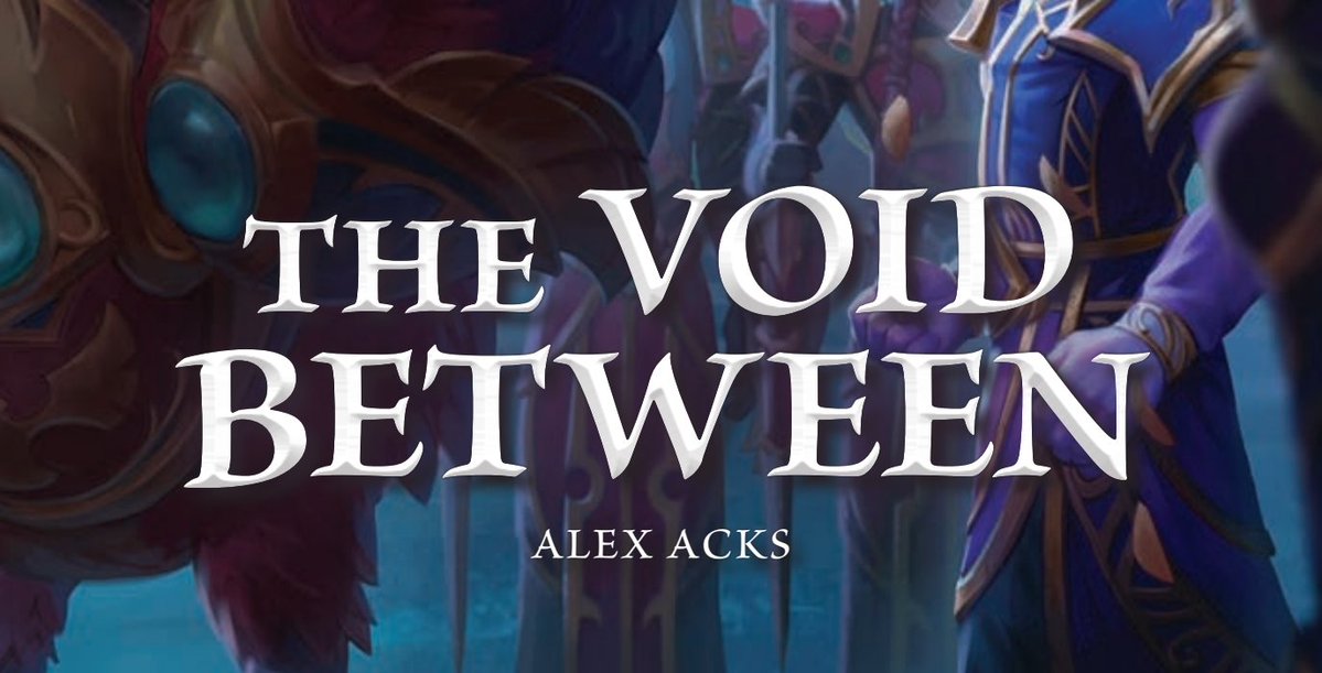 Portergauge's tweet image. After a few days and another reread, time to share my thoughts on the new short story, The Void Between.

Thread will be long, but tl;dr: This is a *great* character piece for Rommath and Umbric, but a frustrating continuation of ongoing worldbuilding issues for the elves. 🧵