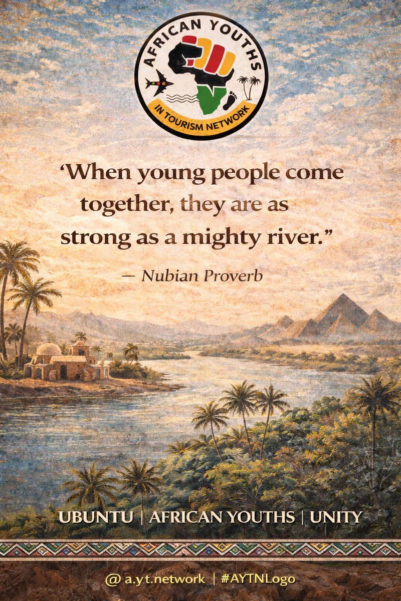 AYTNETWORK's tweet photo. ✨ Ubuntu reminds us: I am because we are ✨
Our strength has always been unity, purpose, and shared vision. 🌍

This week, we recommit to building a Pan-African tourism ecosystem rooted in culture, sustainability, and collective growth.
#Ubuntu #AfricanUnity #AYTNetwork #Africa https://t.co/XxG4CQ9r9C