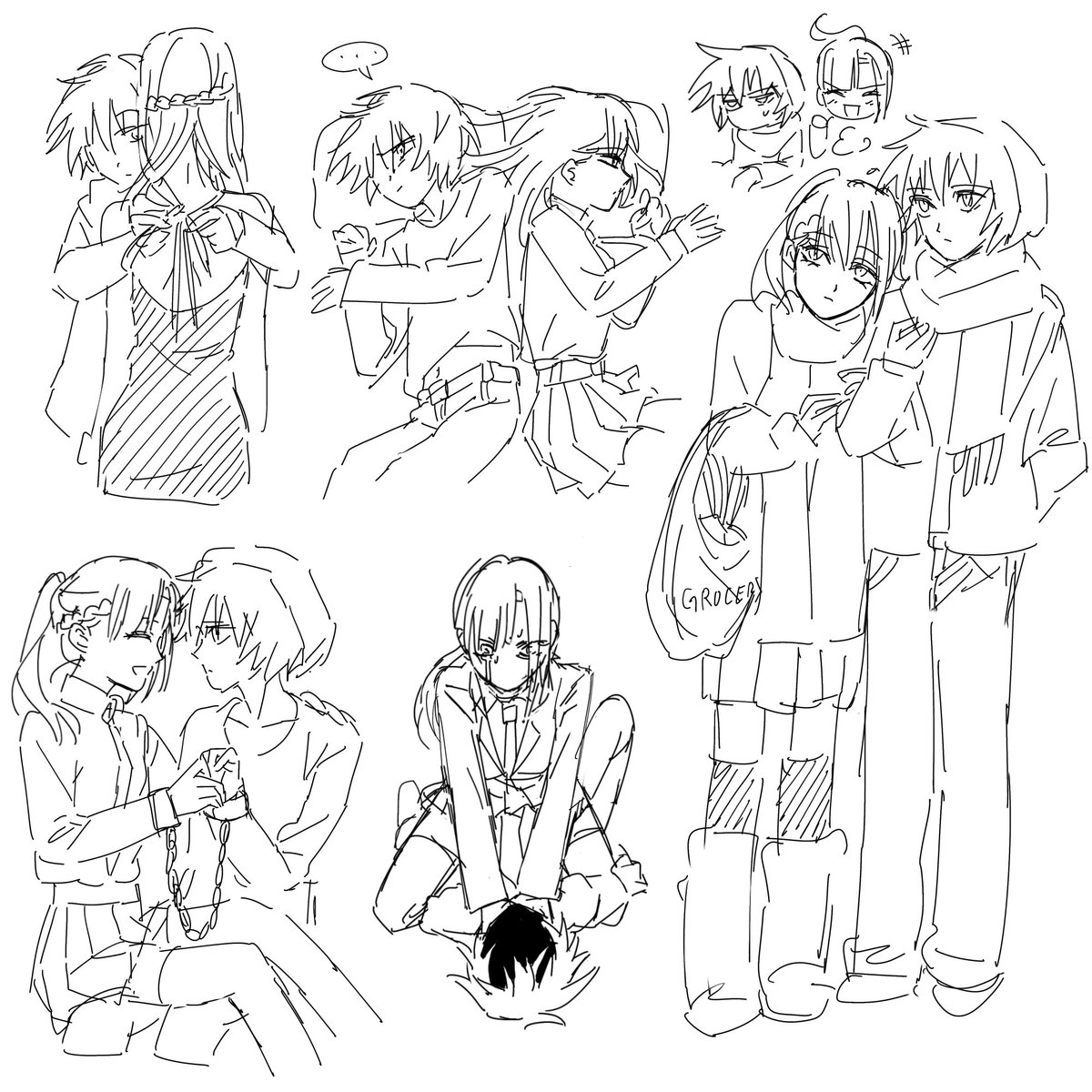 ilovssosa's tweet image. 소우사라 낙서 sousara