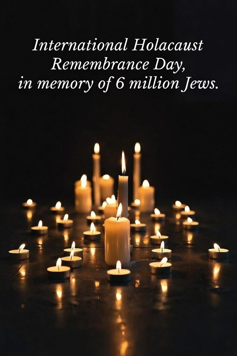 EliAfriatISR's tweet image. Please place a candle here in memory of the 6 million Jews who perished in the Holocaust.🕯️