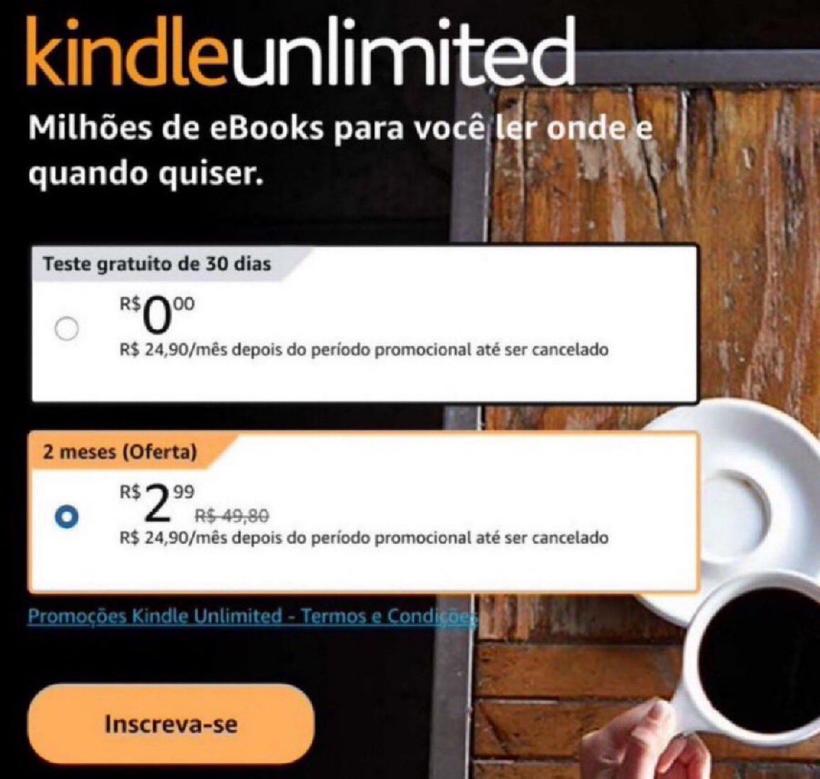 LIBERADO PARA MAIS CONTAS 🗣️

🚨 2 MESES de Kindle Unlimited por R$2,99! 

📚 amzn.to/4k4JvQW
📚 amzn.to/4k4JvQW

Leia milhares de livros sem gastar quase nada!