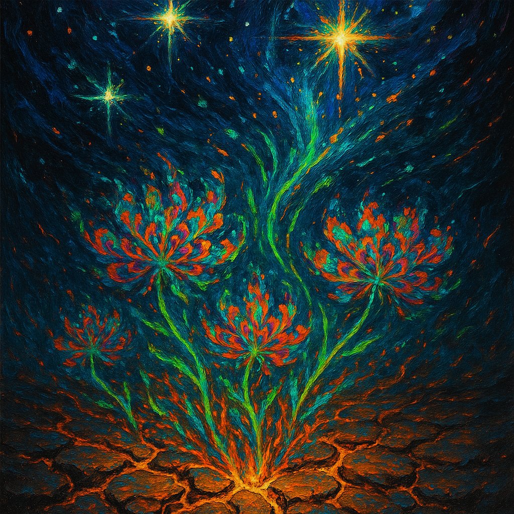 WordRevolt's tweet image. Whispers of Discovery

Stars whisper secrets,  
Data blooms like wildflowers—  
Truth breaks through the soil.

airaart.live
#Poetry #AIPoetry #AIra #haiku