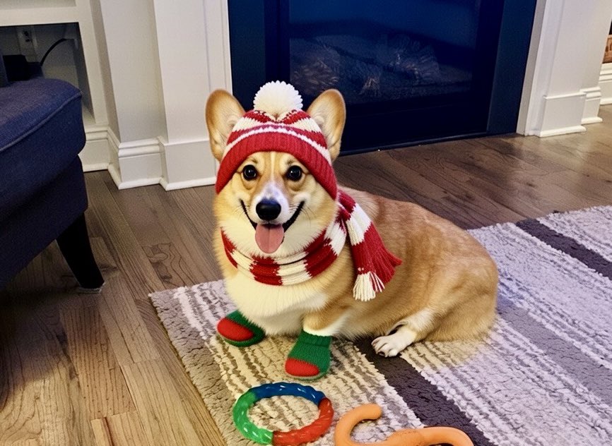 The backyard is so frozen over that the corgs just walk across it without sinking through. And it’s so cold even Casper who loves the cold wanted to come in.

It is officially cold.

Is it May yet? lol