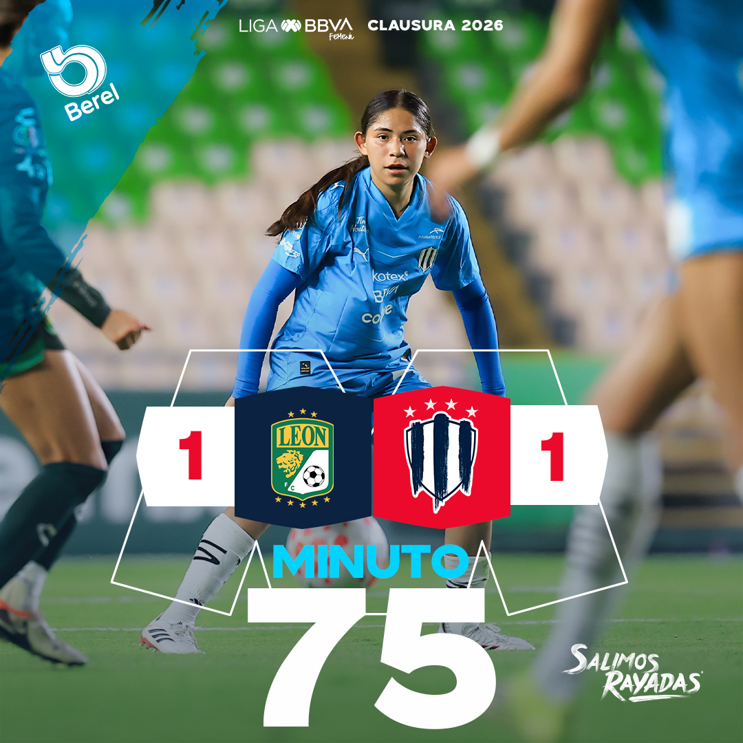 Rayadas's tweet image. 75'⏱️| León 🦁 1-1 💙 Rayadas

¡VAMOOS, RAYADAS! 💥

@GrupoBerel