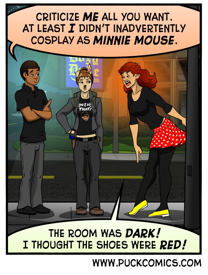 Just because it's an accident doesn't mean it's not cool.  From the #webcomic Puck.