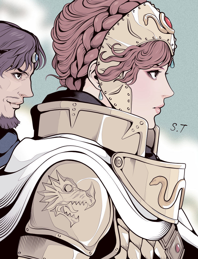 クシャナ殿下とクロトワ様
#イラスト #風の谷のナウシカ