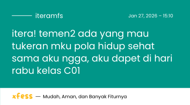 ITERAFESS | JUALAN JUMAT ONLY tweet media