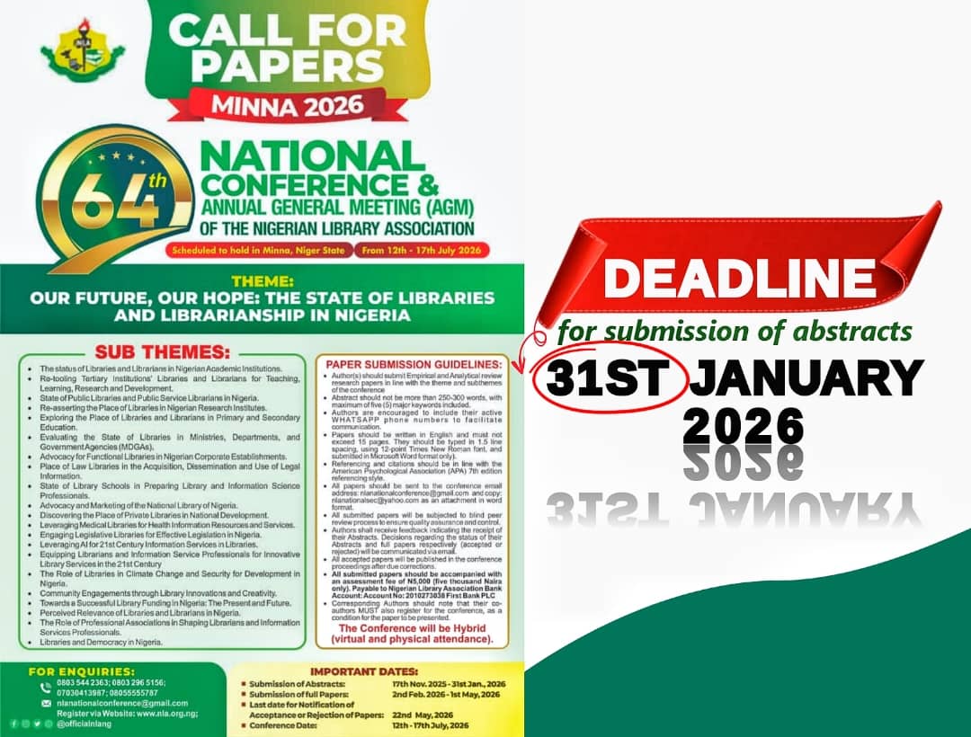 Nigerian Library Association (NLA) tweet media