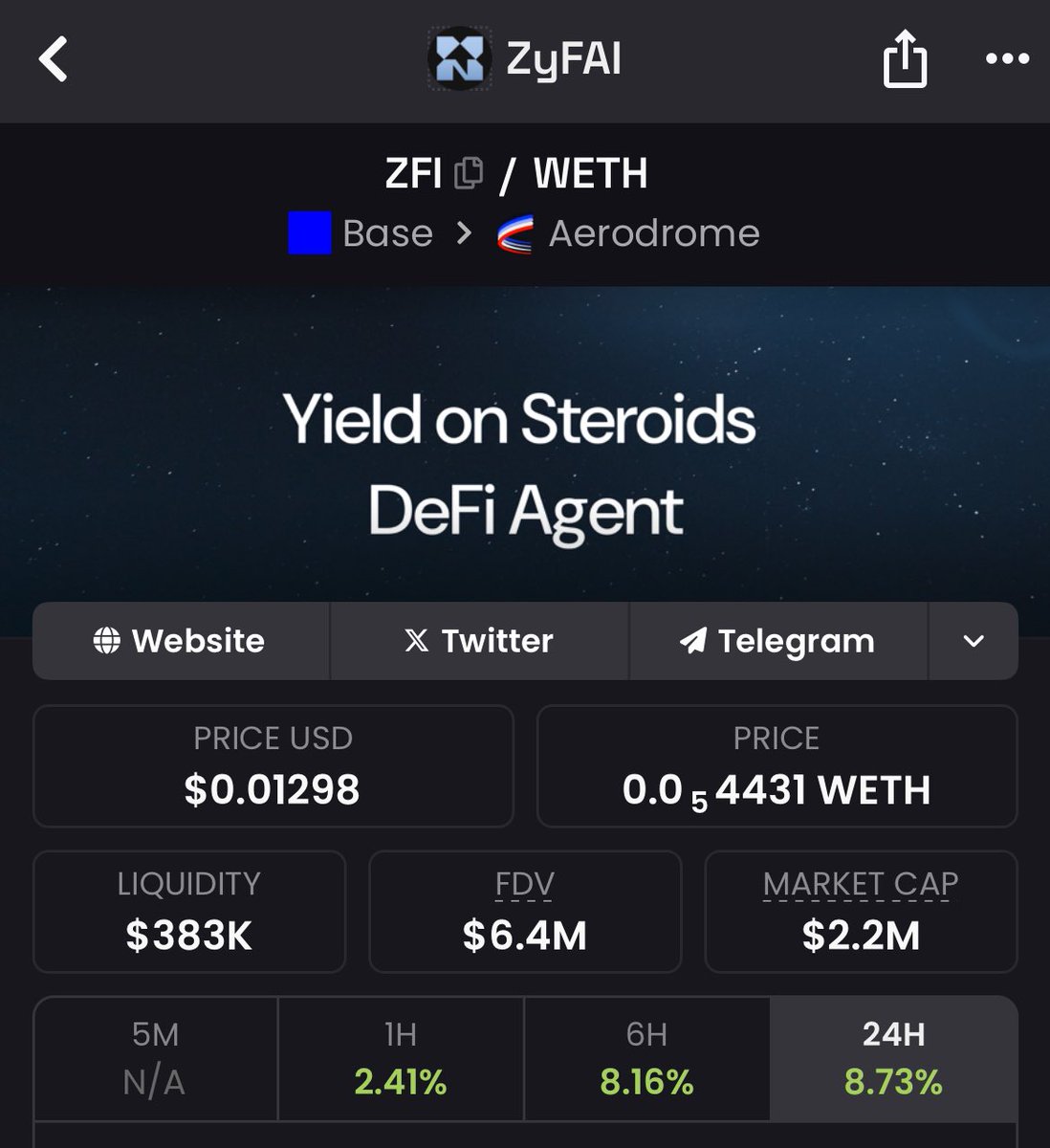 ERC 8004 is going live this Thursday, and the top ERC 8004 gem is sitting at a 2.2m$ market cap.

The most used DeFAI agent on ERC 8004

Over 10m$ TVL managed in their smart contracts, delivering the highest stablecoin APY

The funds they raised are almost higher than their