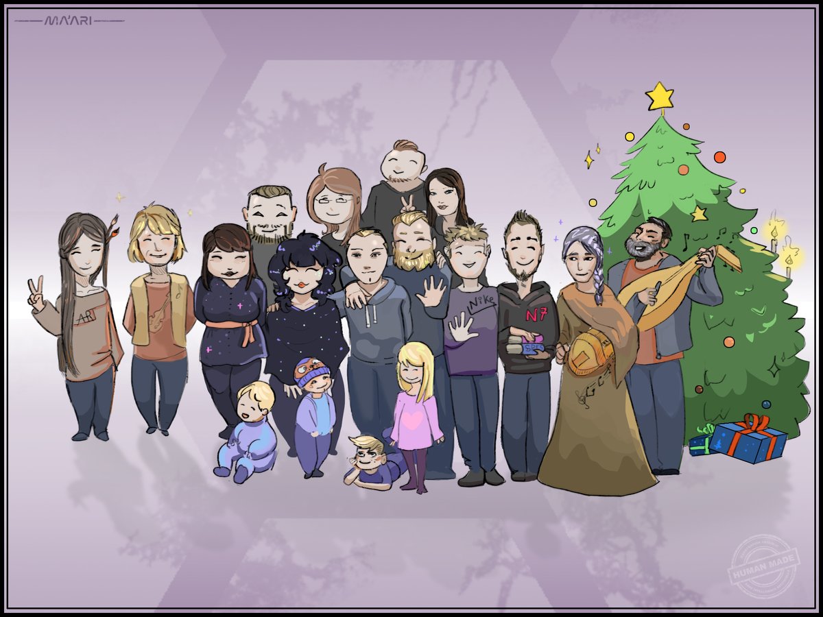 Plus d'art dans ce monde syouplait !  🥰
ma dernière commission, pour mon cousin cette fois ^^ 

Une ambiance plus légère et cosy ^^ 

Prenez soin de vous 💙💙💙

#family #portrait #comission