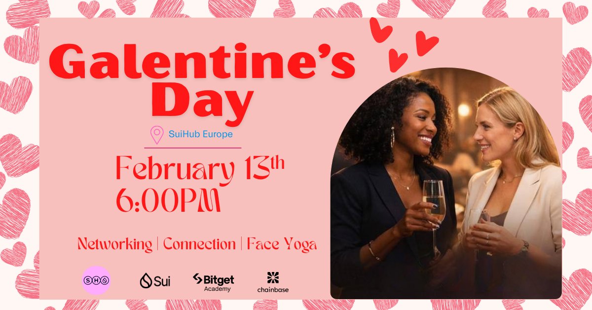 Suisterhood's tweet image. Κορίτσια της Αθήνας ✨ Calling Suisters in Athens!

Join us for a Galentine’s Night at SuiHub Athens with meaningful conversations, new connections and a calming face yoga session 💕Together with @SuiNetwork @SuiCommunity

Proud to partner with @BitgetAcademy and @ChainbaseHQ 🤍…