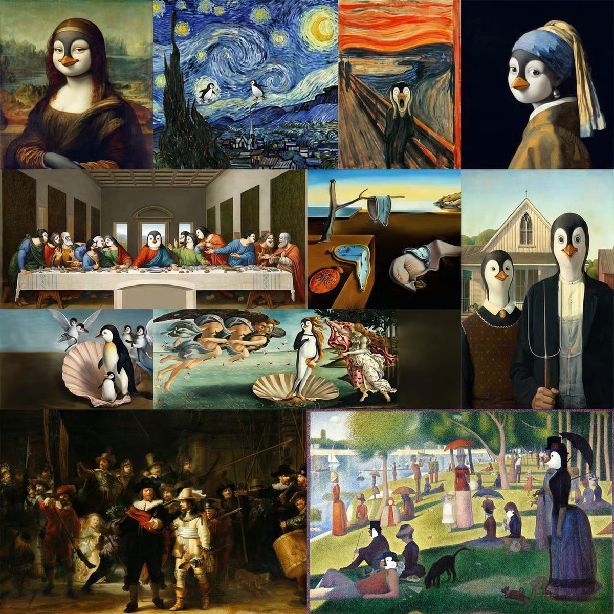 Chim cánh cụt xuất hiện ở khắp mọi nơi