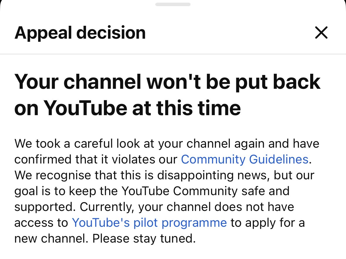 billathecomic's tweet photo. @YouTubeIndia @YouTubeCreators 3 years back my old youtube channel hacked, i raised a complain but couldn't recover it. so i created a new youtube channel, posted standup video, build it for 3 yrs now youtube terminated it for t reason old channel suspended. appeal also rejected https://t.co/XNomP8Ebms