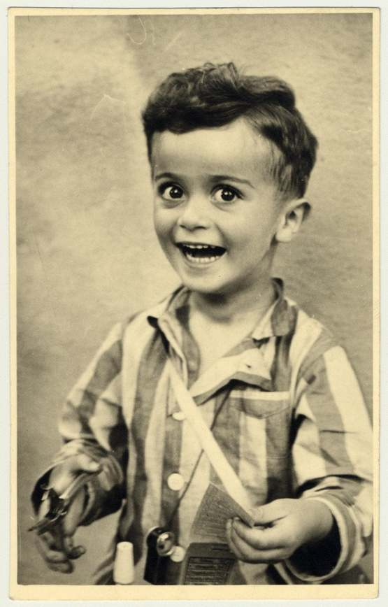 Once again, I post this <a href="/AuschwitzMuseum/">Auschwitz Memorial</a> photo of Istvan Reiner, as I do every year on #HolocaustMemorialDay. The Nazis had given him a ticket punch to play with. Such a radiant, happy little soul, innocent and pure. And then they gassed him, and snuffed him out. #NeverForget🕯️