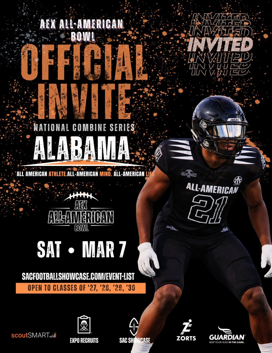 K4_daproblem's tweet image. Honored to be INVITED and RECOGNIZED as a TOP PLAYER at the
🏈 AEX All-American Combine
Grateful for the opportunity to compete on a national stage. The grind continues 💪🏽
@AEXShowcase @SacShowcase @AEX_COMBINE_
@aaerecruits @VirtualCombine @PrepRedzoneMS @Coach_CJBailey…