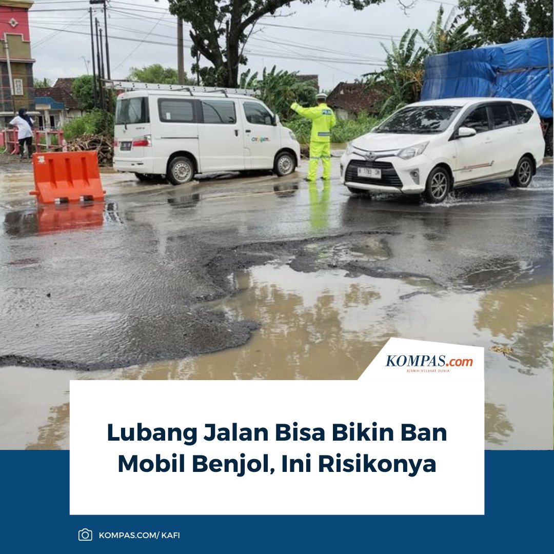 kompascom's tweet photo. Ban mobil bisa benjol atau bahkan pecah akibat benturan keras, seperti menabrak lubang atau polisi tidur, terutama jika kendaraan melaju cepat.

Baca Selengkapnya 👇🏻
https://t.co/PyvpTp53gg 

~NA #BanMobil #BanPecah #PerawatanBan https://t.co/CWlHEPVyNd