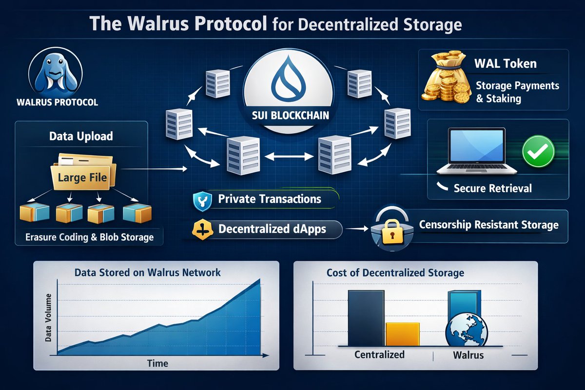 I keep coming back to Walrus when thinking about why certain infrastructure  projects appear during quieter parts of the market. It exists because the  problem it addresses is not speculative price action