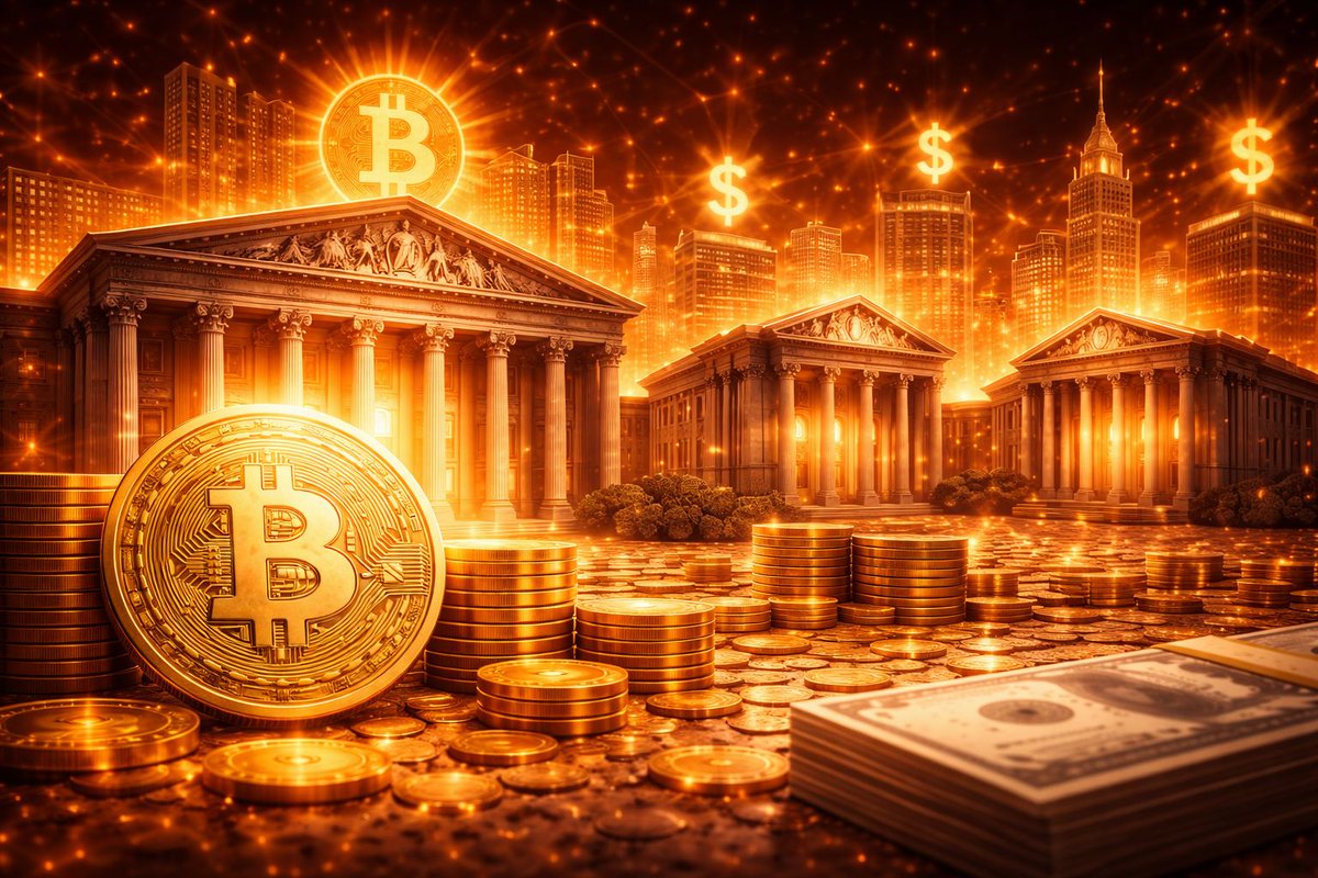 BIG: MAJORITY OF TOP U.S. BANKS MOVING INTO BITCOIN 60% of the top 25 U.S.  banks are actively building Bitcoin-related products, according to River.  This signals accelerating institutional adoption, as legacy finance