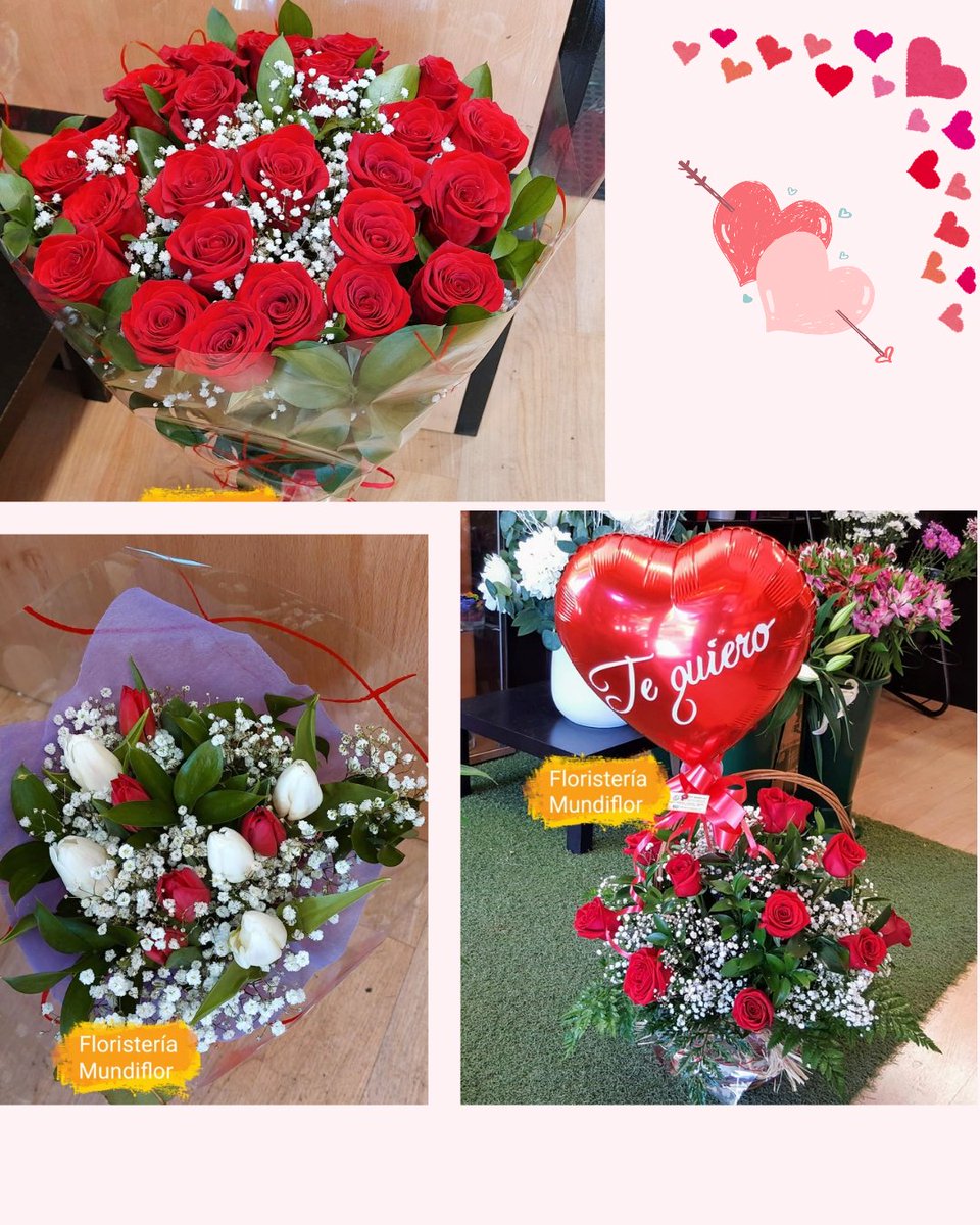 MUNDIFLOR's tweet photo. ¡¡Feliz San Valentín, que el amor  lo llene todo!!
https://t.co/rU6TUYdI3w https://t.co/61pADzuoH9