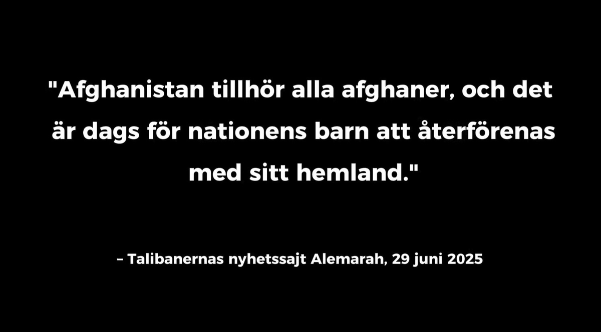 Har du också gått på lögnen om att Afghanistan vägrar att ta emot sin egen befolkning?

Fem miljoner har återvandrat de senaste åren. Varje dag tas tusentals afghaner emot vid gränsen. 

Talibanregeringen har återvandring som en av sina viktigaste frågor. Det kan man knappast