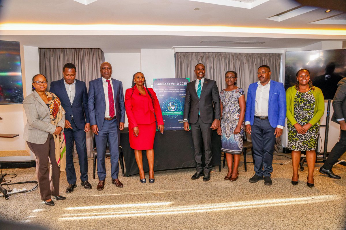 KEWASNET's tweet photo. Sanitation is more than infrastructure; it’s a right. From SDG monitoring to integrating sanitation into water company core ops, #SaniBook provides the roadmap for a unified, climate-smart approach. Congrats, #ElizabethMwangi, on this vital milestone for Kenya. #WASHForAll. https://t.co/QwR2WpRjh7