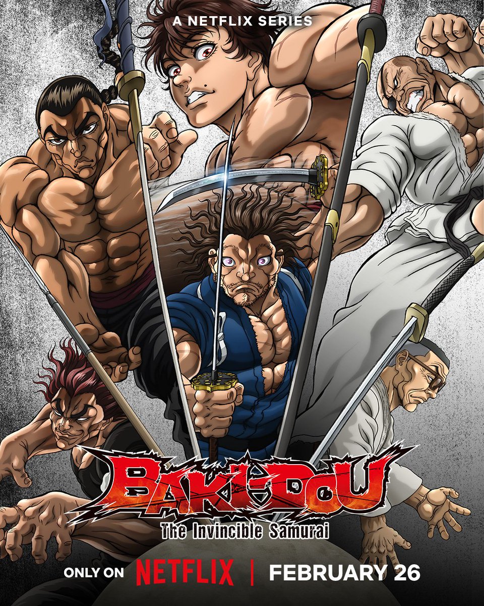 „BAKI-DOU: The Invincible Samurai” – nowy plakat

Nowy sezon popularnego anime trafi na platformę Netflix 26 lutego.