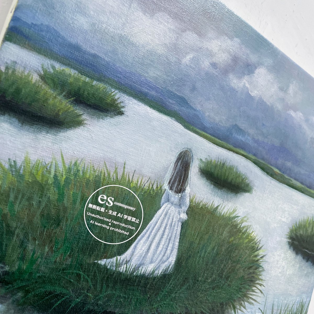 池田ひかる個展「離島」より《ユートピア》部分。全体像は下記の通販画面からどうぞ。20時までの営業は本日まで。明日18時で閉幕です。ご注文は店内でも下記からでもできますので是非！
sunabagallery.com/shop/20260110_…

池田ひかる <a href="/hikaru_ikeda_/">池田ひかる</a>
#池田ひかる #ギャラリー