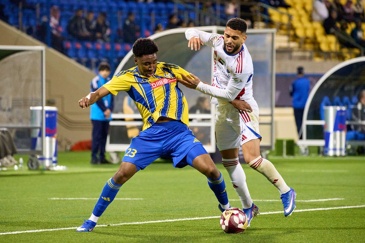 Sharjah FC celebrate after defeating their Qatari opponents on penalties during the Qatar–UAE Super Cup at Thani bin Jassim Stadium, Doha, on January 22, 2026. The victory marked Sharjah’s first title of the year.
#QatarUAESuperCup #SonyMEA #CaptureOnePro #BojanMustur