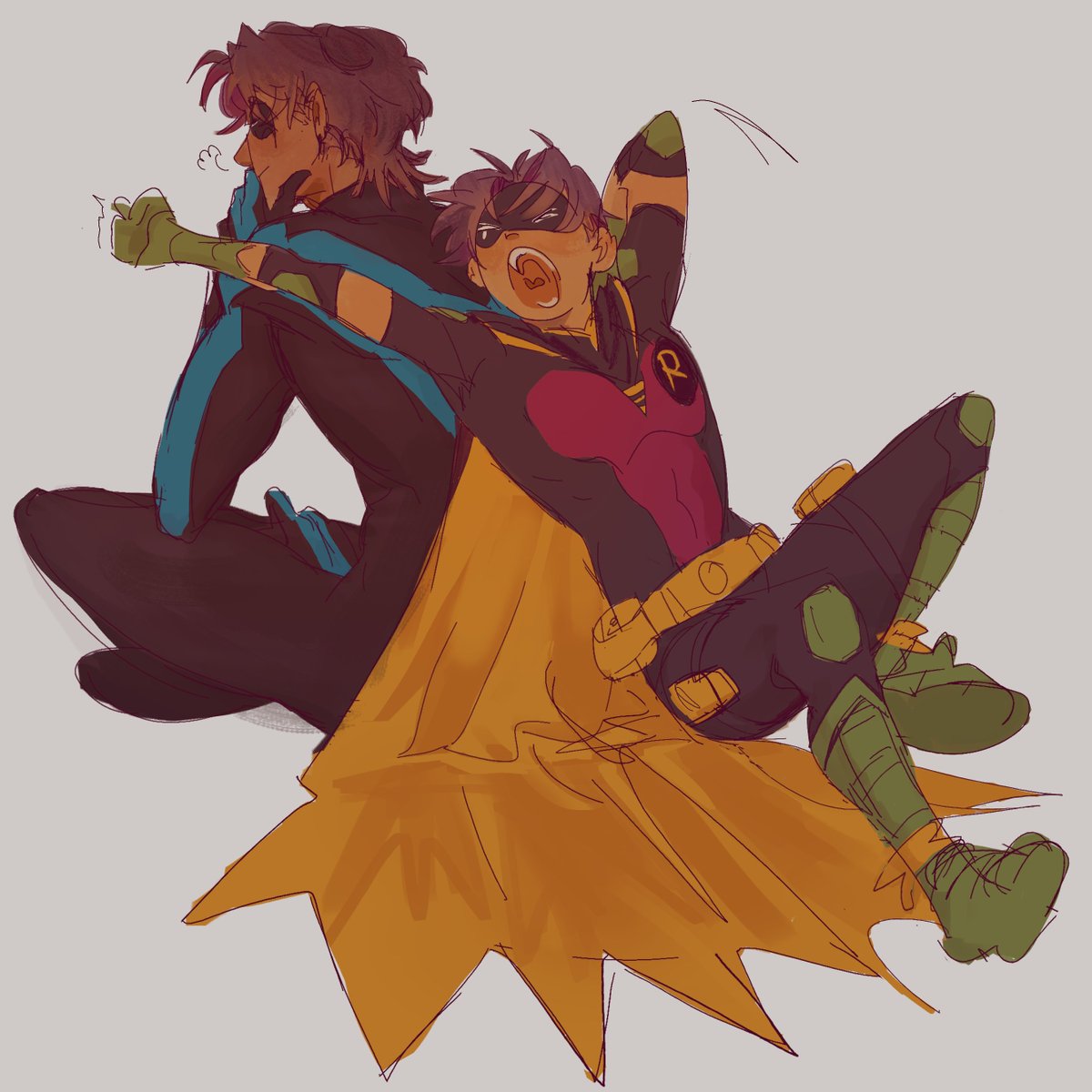 MokadaDani's tweet image. the brothers ever #TimDrake #Nightwing