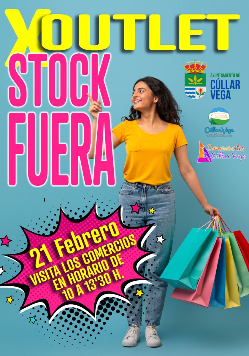 Cúllar Vega celebra una nueva edición del 'Outlet Stock Fuera' este 21 de febrero -  cullarvega.com/cullar-vega-ce…