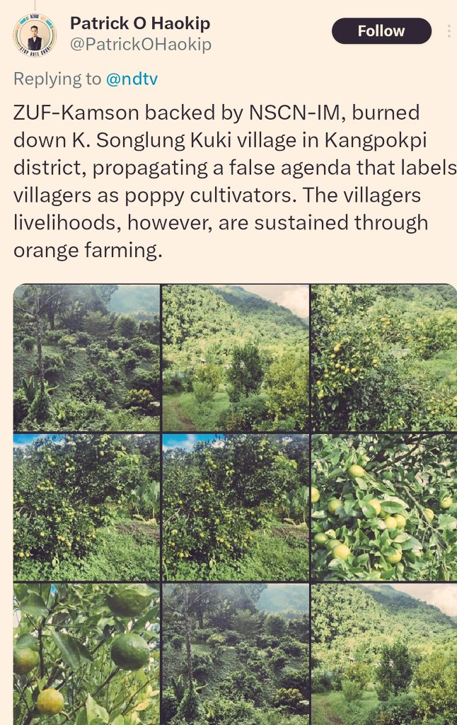 To cope w humiliation 4m poppy n drug-related cases, Kuki separatist clowns ve started posting images of oranges to claim they r orange farmers.
₹1,000 crores’ worth of drugs ve been seized 4m these Kuki separatists since 2025.
They think they can spin d story by posting oranges