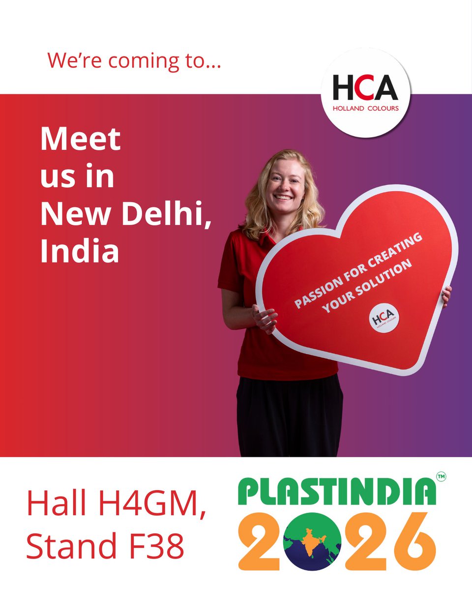 ✨ Counting down to PLASTINDIA 2026!

We’re excited to guide you to explore how functional colorant &amp; additive solutions improve performance, durability, and process efficiency.

📍 Stand F38 | Hall H4GM

👉Learn more: eu1.hubs.ly/H0rfbF20

#PLASTINDIA2026