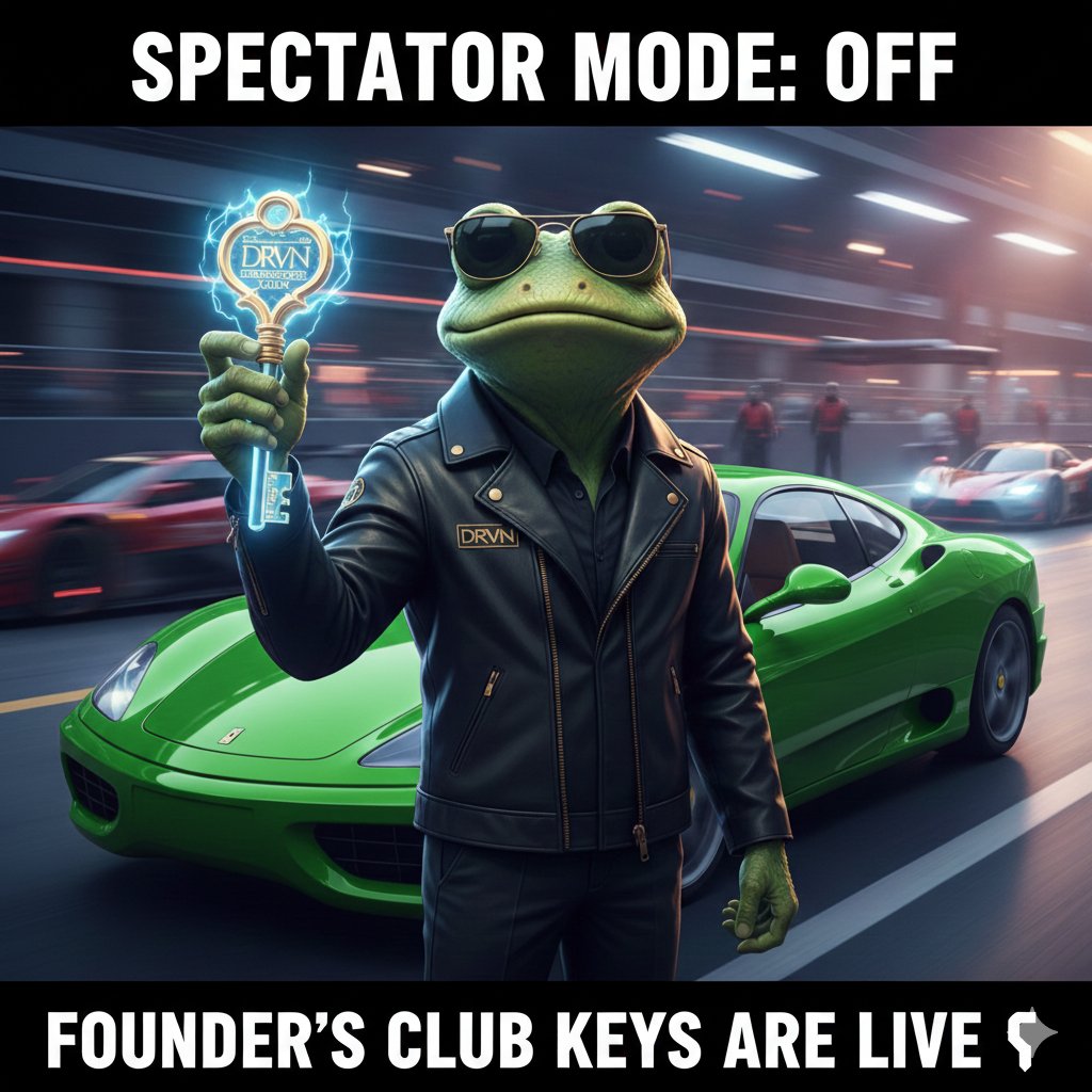 limcase20's tweet photo. Founderโs Club Keys are LIVE ๐
Spectator mode is officially OFF.
Built different. Driven different.
DRVN Labo is cooking something serious
@DRVNLabo @BasedBusterCoin
#DRVN #FoundersKeys #BasedBuster #MemeContest #Web3 https://t.co/MjZQFzjzoN