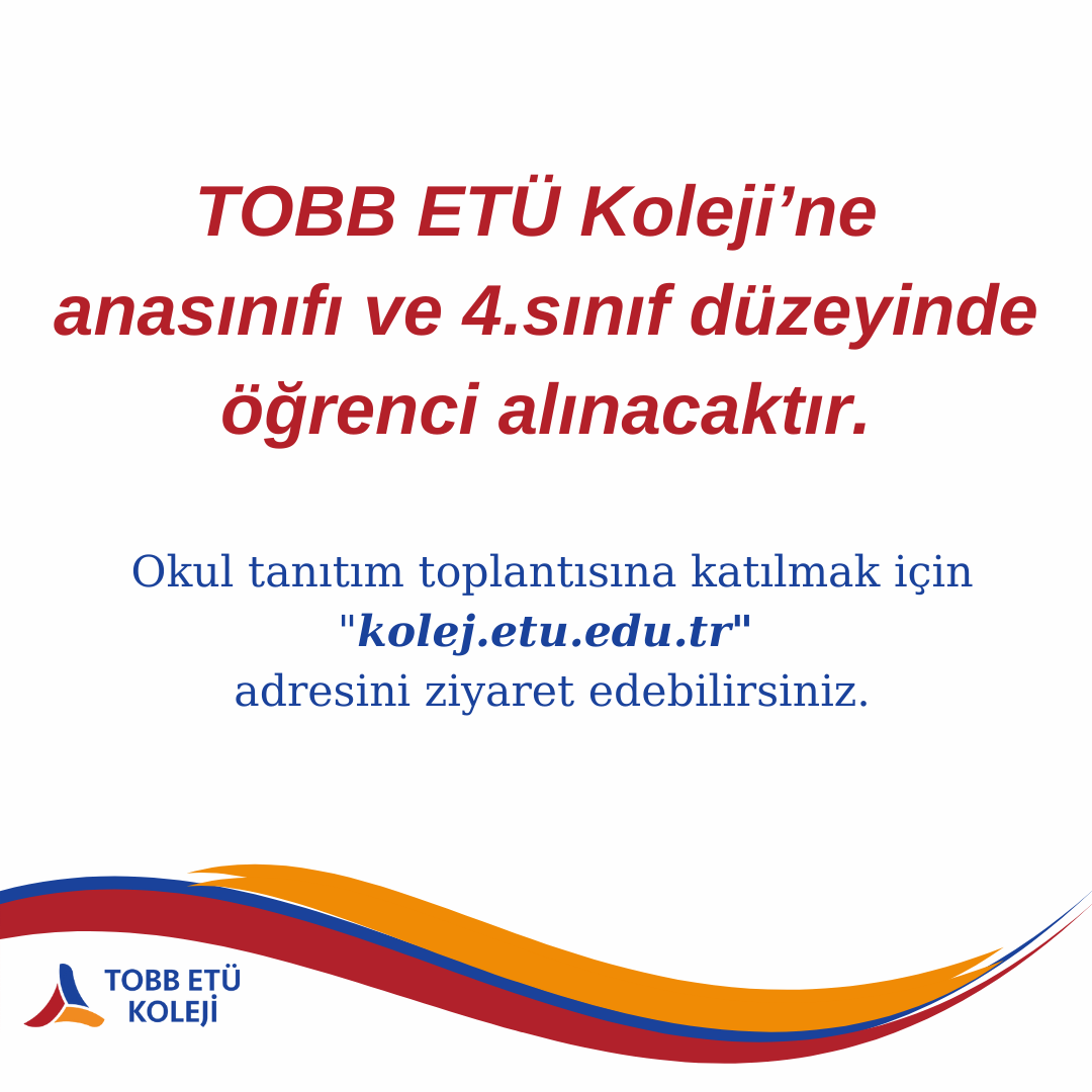 Ayrıntılı bilgi için "kolej.etu.edu.tr/sayfa/basvuru-…" adresini ziyaret edebilirsiniz.
#öğrencialım #ilkokul #anasınıfıöğrencisi #4sınıföğrencisi
