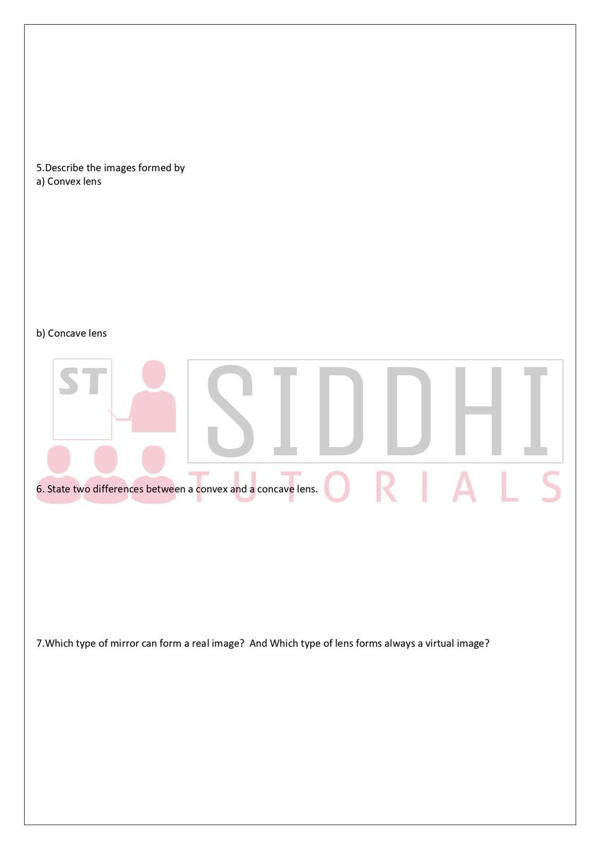 siddhi_tutorial's tweet image. 📘 Class VII – Science

Chapter 11: Light 💡

Understand light and its properties, reflection of light, images formed by plane, concave and convex mirrors, lenses, and everyday applications with clear concepts, neat diagrams &amp;amp; exam-focused teaching.

#SiddhiTutorials