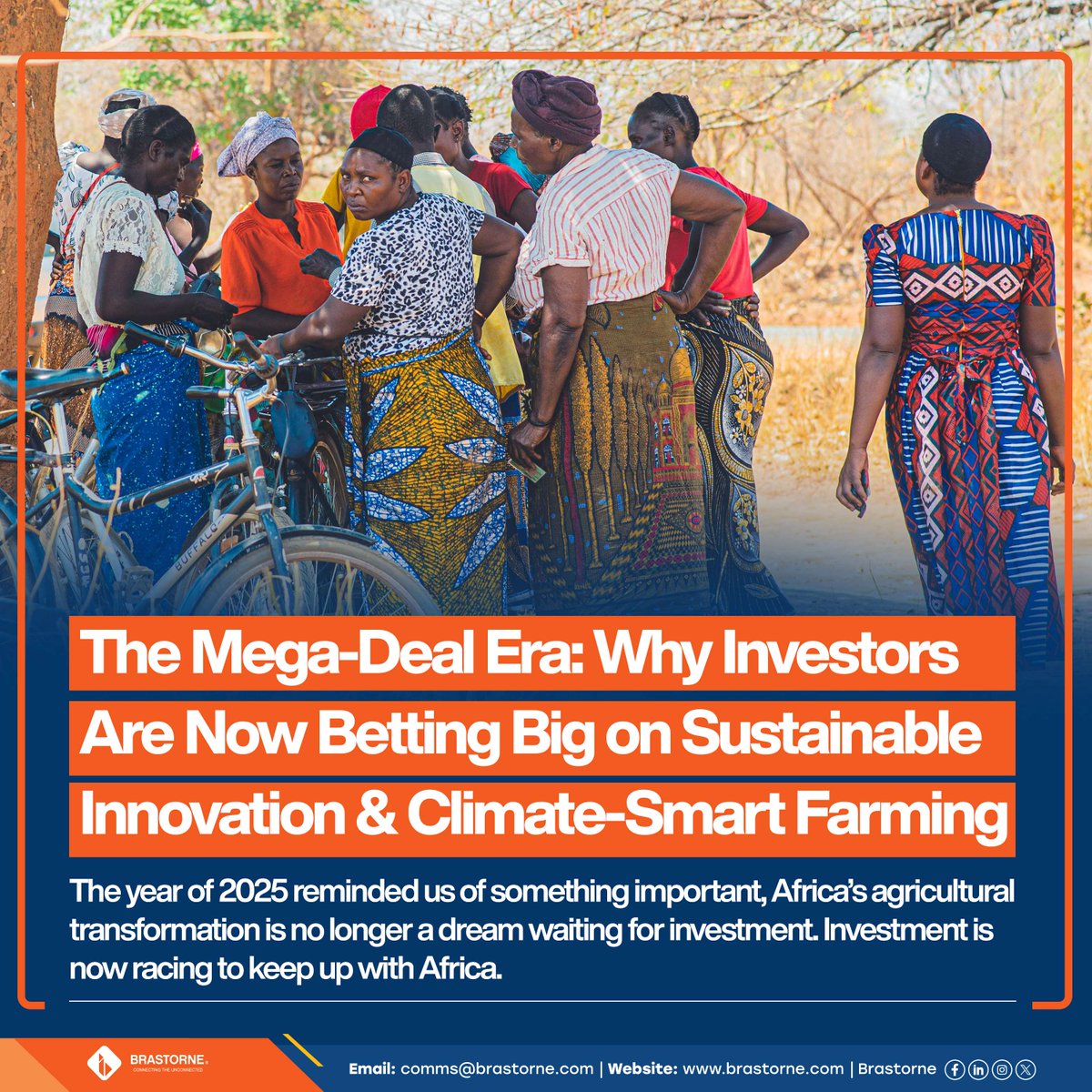 Investors are backing food systems that can withstand climate shocks, protect ecosystems, and deliver long-term resilience powered by policy stability, digital agriculture, and sustainable industrialisation.

Learn more and share your thought brastorne.com/resources/blog…