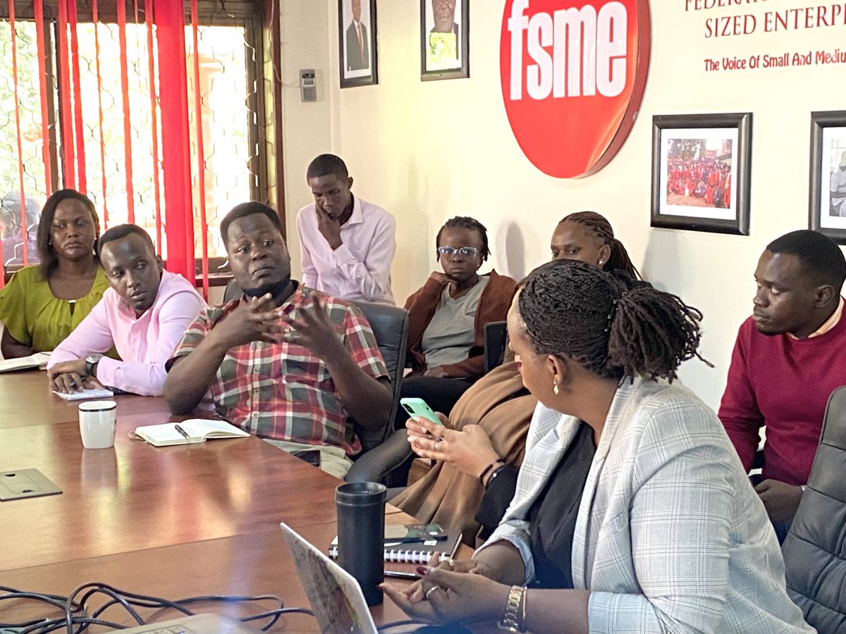 fsme_uganda's tweet photo. This morning @fsme_uganda staff are undergoing a monthly learning session in which teams on different projects are sharing lessons from working with MSMEs across the country.

📍Operating in a dynamic ecosystem, small businesses in Uganda have diverse challenges, therefore requiring both tested methods and innovativeness to support their growth aspirations.

As we embark on full rollout of our Work Plan this year, we reflect on what works and what can be done in our efforts to make MSMEs more more profitable and competitive. 

⚡️We commit to continue enabling small-scale entrepreneurs start, manage and grow their enterprises.