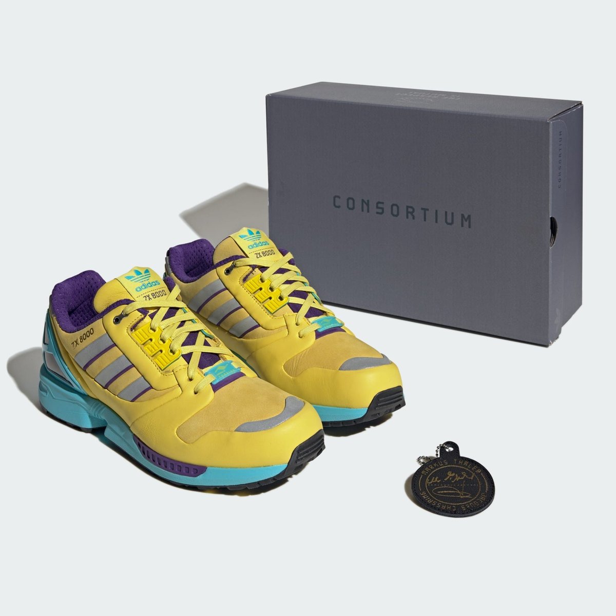 adidas Consortium ZX 8000 JC & MT 'Yellow Blue Glow' just dropped