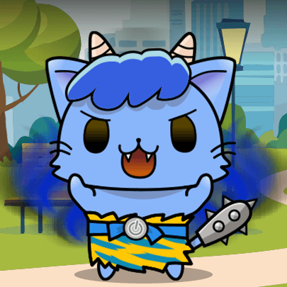 開催中のイベント
「全日本鬼ごっこ奪取」の
レイドボスを紹介するニャ♪

💙鬼猫丸ブルー💙
───
水の妖術を操る、鬼の猫。鬼猫丸の一員。水を操り、トイレの水を溢れさせてくる。
───
#駅奪取