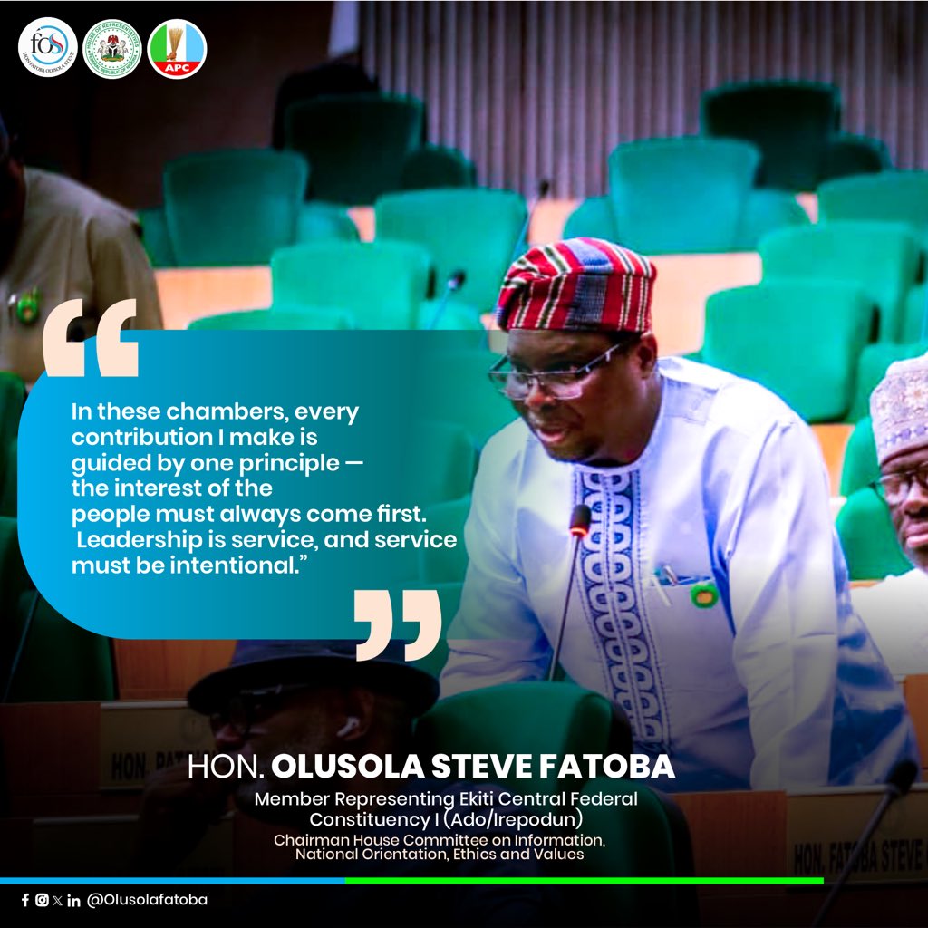 In these chambers, every contribution I make is guided by the responsibility of representation and the mandate of the people.
